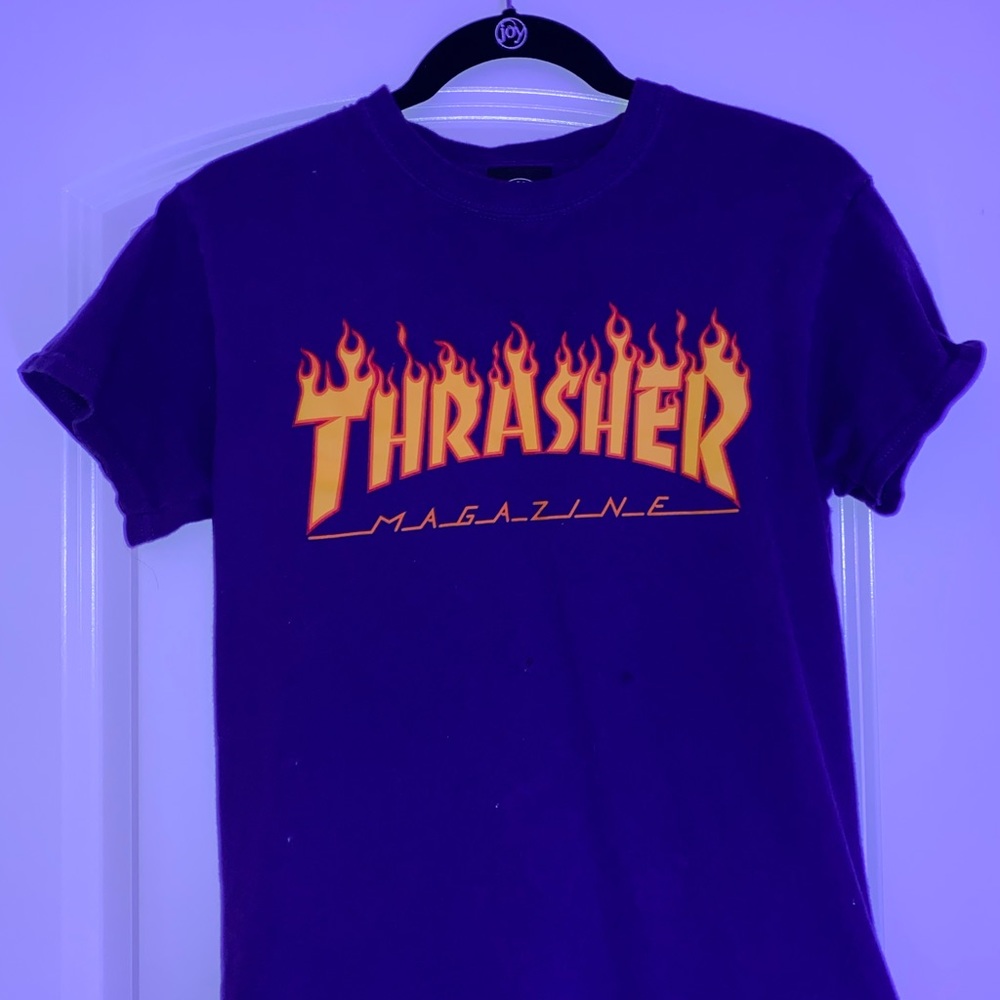 purple thrasher t-shirt